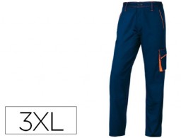 Pantalón de trabajo 5 bolsillos color azul naranja talla 3XL